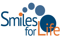 Smiles for Life logo in blue and orange