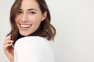 woman smiling