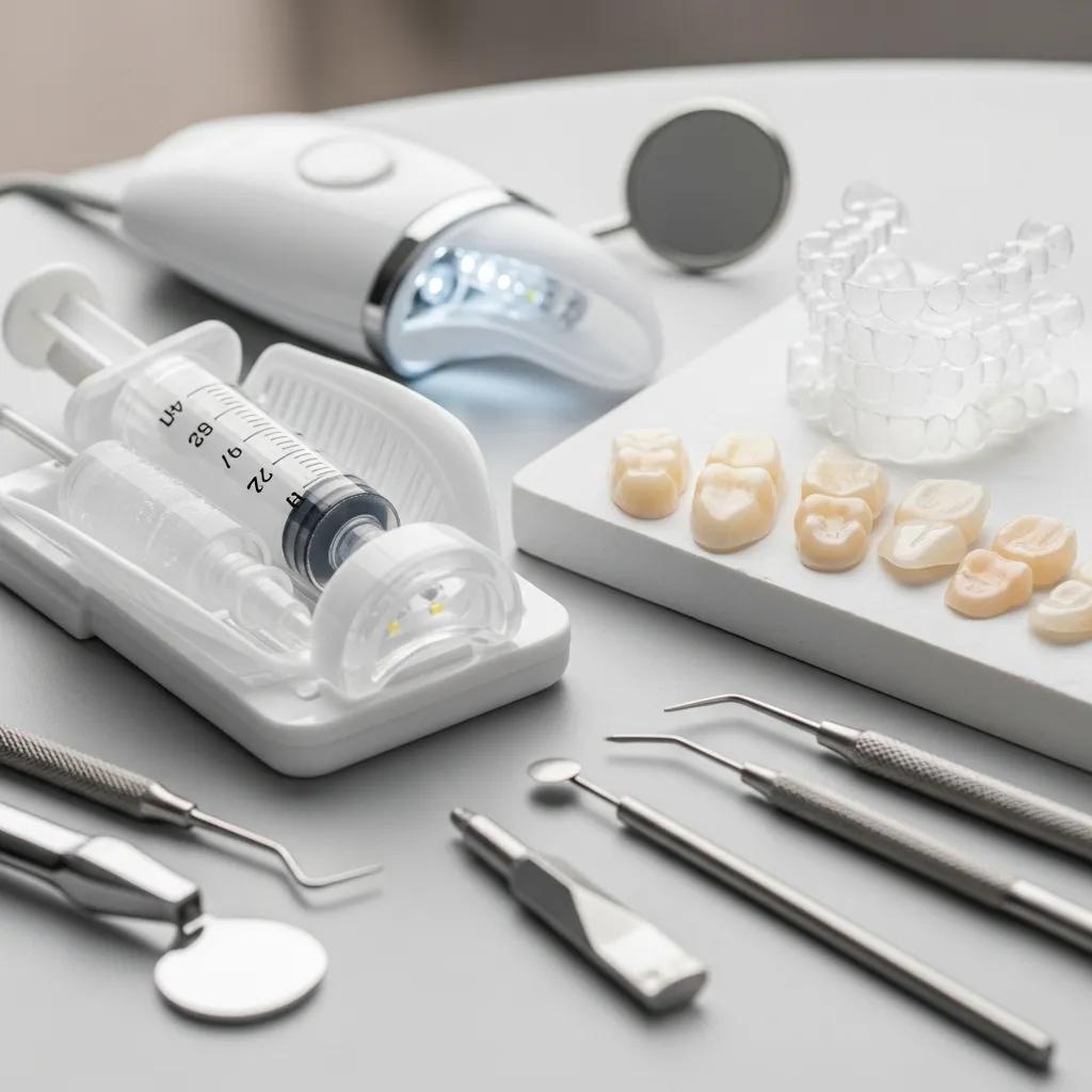 smiling-patient-in-a-dental-chair-discussing-smile-makeover-options-with-a-dentist-in-a-modern-dental-clinic